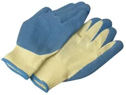 Knit Gloves With Rubber Palm, Medium, 1 Pair, Black Cuff