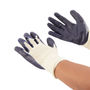 Knit Gloves with Rubber Palm, Size Large, One Pair