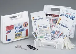 First Aid Kit, OSHA Compliant, Treats up to 10 People