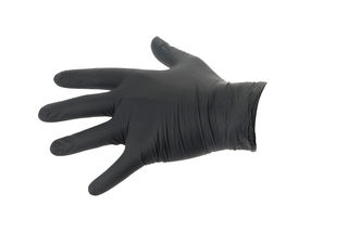 X3 Black Nitrile Gloves 3mil Size Large Box of 100