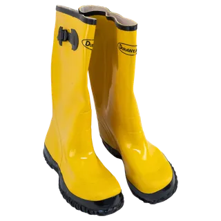 Over-the-Shoe Boots 17" Yellow Size 10