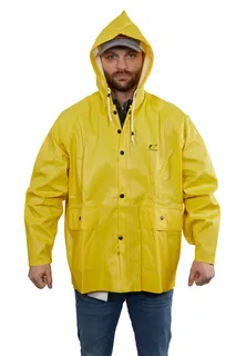 Heavy Duty Webtex Rain Jacket With Attached Hood XL