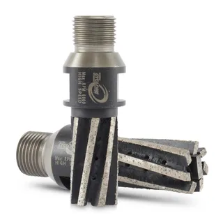 Cyclone Finger Bit High Speed Reverse Thread 1-5/8", 7 Segment