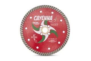 Cayenna Turbo Blade 6" 5/8"-20mm-7/8" 4 Holes