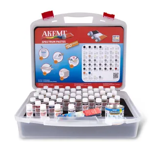Akemi Spectrum Color Paste Kit, 48 Colors, With Color Match Fan