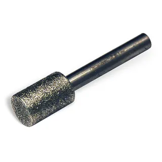Diamond Wright Electroplated Profiling Bit 902-221-0517 1/2" Dia Blunt x 3/4" Long with 1/4" Shaft 50/60 Grit