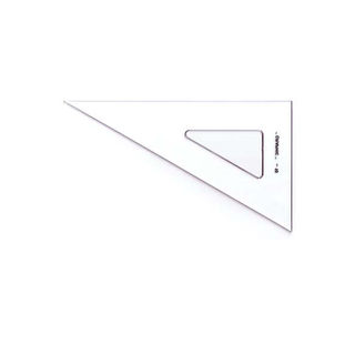 Transparent Acrylic Triangle 8&quot; - 200mm, 45 Degree, Clear