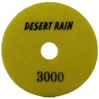 Desert Rain Wet / Dry Diamond Polishing Pad 4" 3000 Grit Yellow