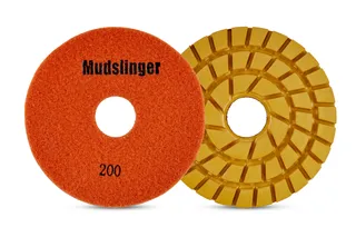 Mudslinger Concrete Diamond Polishing 7" Disc 200 Grit