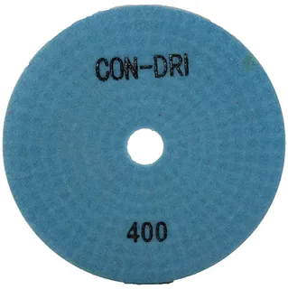 Con-Dri Flexible Dry Concrete Pad 4" 400 Grit Light Blue