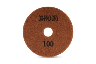 DX-Pro Dry Polishing Pad 4" 100 Grit Brown