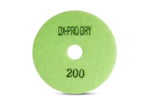 DX-Pro Dry Polishing Pad 4" 200 Grit Light Green