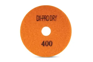 DX-Pro Dry Polishing Pad 4" 400 Grit Orange