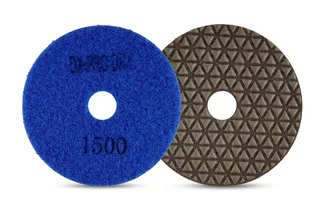 DX-Pro Dry Polishing Pad 4" 1500 Grit Blue