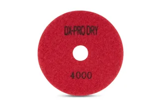 DX-Pro Dry Polishing Pad 4" 4000 Grit Red
