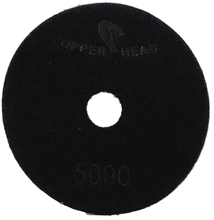 Copperhead Copper Resin Pad 4" 5000 Grit Black Velcro