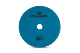 Copperhead Copper Resin Pad 5" 400 Grit Blue Velcro
