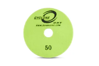 Cyclone Dry Premium Polishing Pad 4" 50 Grit