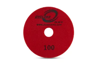 Cyclone Dry Premium Polishing Pad 4" 100 Grit