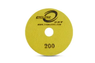 Cyclone Dry Premium Polishing Pad 4" 200 Grit