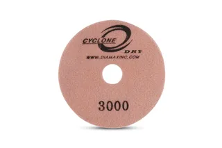 Cyclone Dry Premium Polishing Pad 4" 3000 Grit