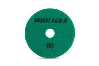 Desert Rain Honeycomb Dry Pad 4" 60 Grit Dark Green Velcro