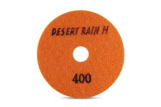 Desert Rain Honeycomb Dry Pad 4" 400 Grit Orange Velcro