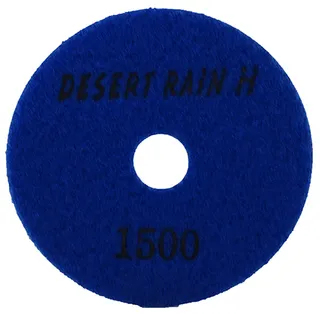 Desert Rain Honeycomb Dry Pad 4" 1500 Grit Blue Velcro