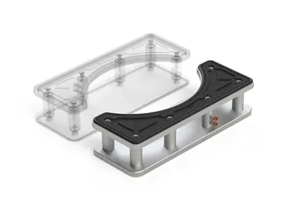 Blick Suction Cup Vanity Sink, Single Cup 105mm Height 8mm Air Fittings