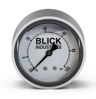 Blick Gauge 1.5" Compound 1/8" Bk Mnt Oil Filled
