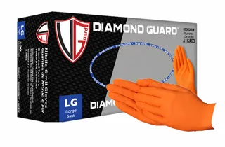 Vanguard Orange Diamond Guard™ Nitrile Gloves 8mil