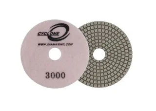 Cyclone Engineered Stone White Polishing Pads 4"