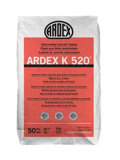ARDEX K520 Self-Leveling Concrete Topping 50lb Bag