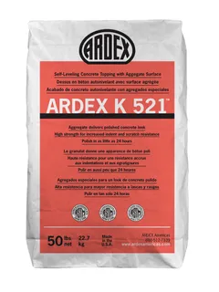 ARDEX K521 Self-Leveling Concrete Topping With Aggregate 50lb Bag