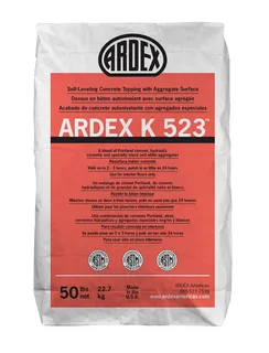 ARDEX K523 Self-Leveling Concrete Topping With Aggregate 50lb Bag