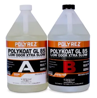 PolyKoat GL 85 Polyaspartic Low Odor, Xtra Slow, 2 Gallon Kit