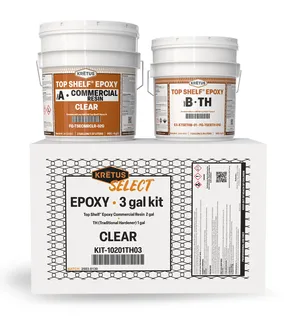 Kretus Select Epoxy Kit Clear, 3 Gallon