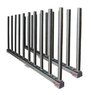 Abaco Rhino Slab Rack with Black Rubber on Base and Poles RSR010R-B