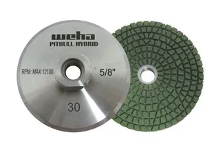 Weha Pitbull Hybrid Diamond Resin Cup Wheel 30 Grit Wet/Dry