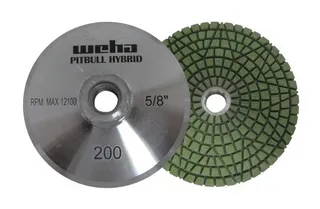 Weha Pitbull Hybrid Diamond Resin Cup Wheel 200 Grit Wet