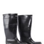 Black Steel Toe Rubber Boots Size 10