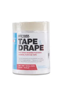 Trimaco’s Tape and Drape Pre-Taped Masking Film 24" x 100'
