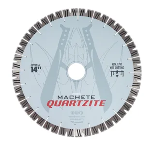Diarex Machete Quartzite Bridge Saw Blade 14" 20mm Segments 50/60mm