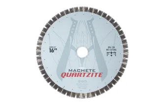 Diarex Machete Quartzite Bridge Saw Blade 16" 20mm Segments 50/60mm