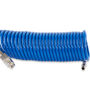 Manzelli Blue Coiled Rilsan Hose with Air Connections