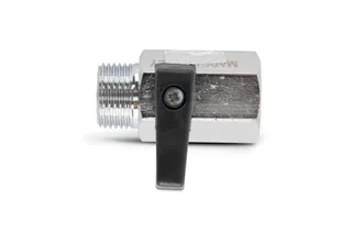 Manzelli Ball Valve 3/8" With Black Knob