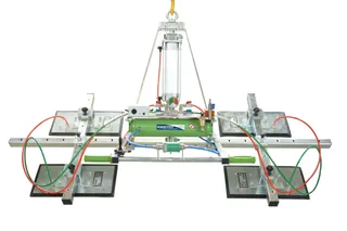 Manzelli Vacuum Lifter 500kg Exential 4 Plate Air Power Tilt