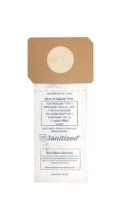 Janitized Replacement Proteam Vacuum Bags, Case of 100