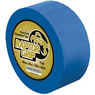 RaptorGrip Heavy Duty Poly Containment Tape 2" x 60 yards, Blue
