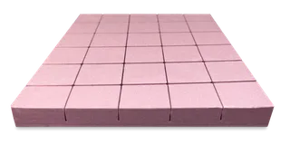 High Density Pink Styrofoam Blocks 2" x 2" x 1", Box of 1008